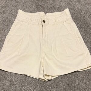 Women's Cream Shorts